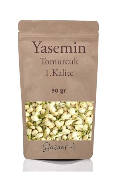 Bazaar 4 Yasemin Tomurcuk Çay Kurutulmuş Yasemin Çiçeği 30 Gr 1.Kalite Taze Yeni Mahsül