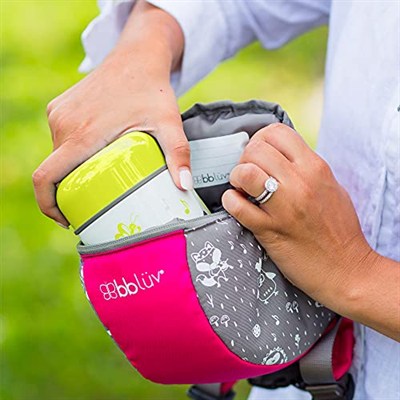Bblüv B0122L – Foöd – Paslanmaz çelik termos, 300 ml, kase ve kaşık dahil, misket limonu, üniseks
