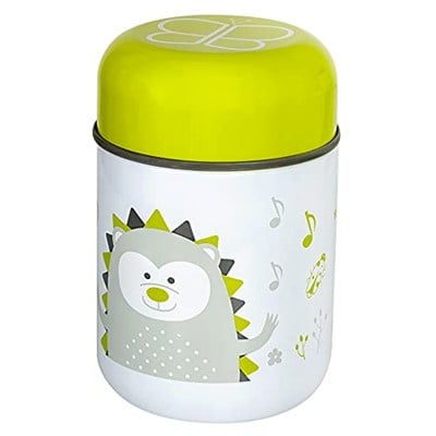 Bblüv B0122L – Foöd – Paslanmaz çelik termos, 300 ml, kase ve kaşık dahil, misket limonu, üniseks