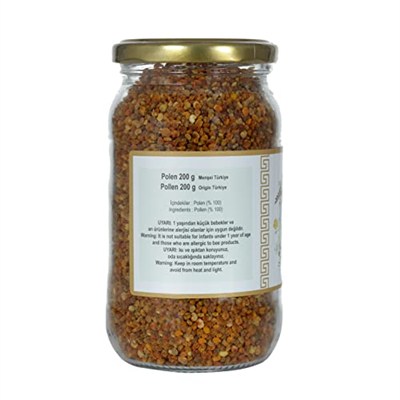 Bdrm Bodrum Bal by Özüdoğru Polen 200 G,% 100 Saf, Anadolu Poleni, Doğal Protein Mineral Vitamin Antioksidan Kaynağı, Cam Kavanoz