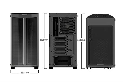 be quiet! Pure Base 500 FX Siyah, Orta Kule ATX kasa, ARGB, 4 önceden kurulmuş Light Wings PWM vantilatör, kırılmaz cam pencere