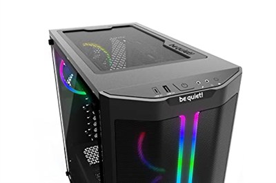 be quiet! Pure Base 500 FX Siyah, Orta Kule ATX kasa, ARGB, 4 önceden kurulmuş Light Wings PWM vantilatör, kırılmaz cam pencere