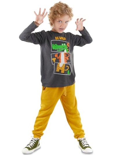 Be Wild Erkek Çocuk T-shirt Pantolon Takım