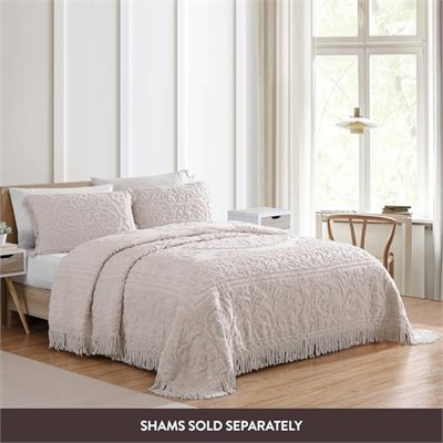 Beatrice Home Fashions Madalyon Şönil, tam, allık - Seçenekler: 20