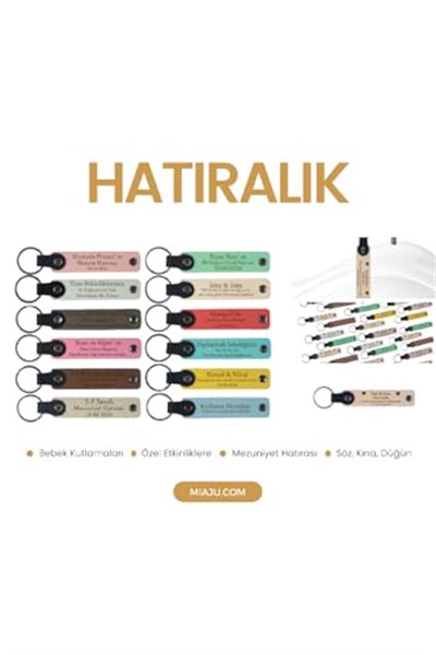Bebek Mevlidi Hatırası İsim Yazılı Anahtarlık, Standart, MH-KAN8528X40, Açık Yeşil & Yeşil, üniseks-bebek