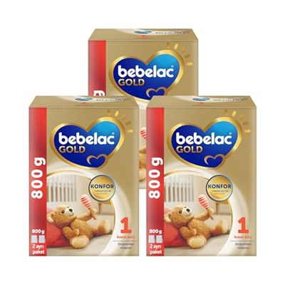 Bebelac Gold 1 Devam Sütü 0-6 Ay 800 Gr x 3 Adet 2400 Gr
