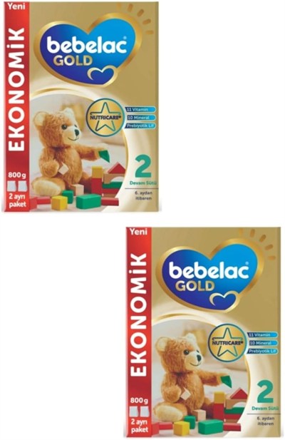 Bebelac Gold 2 Devam Sütü 6-12 Ay 800 G X 2 Adet Avantaj Paketi