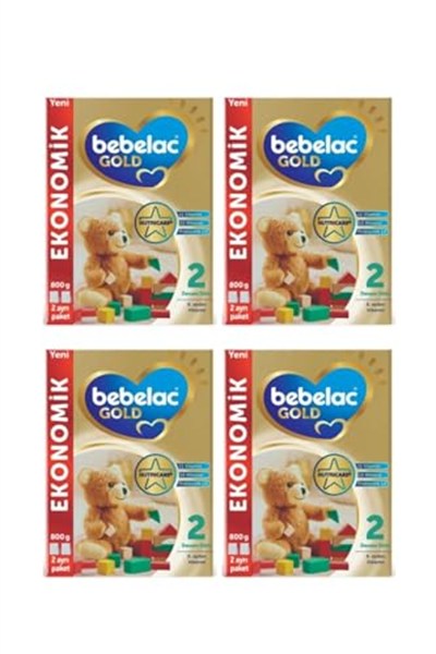 Bebelac Gold 2 Devam Sütü 6-12 Ay 800 G X 4 Adet Avantaj Paketi