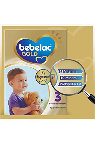 Bebelac Gold 3 Çocuk Devam Sütü 800 g 1 Yaş+