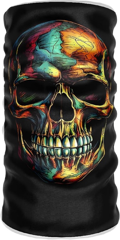 Bebo Store Extreme Spor Motor Ve Bisiklet Kullananlara Özel Desenli Buff Boyunluk Bandana Balaklava - kuru_kafa-4