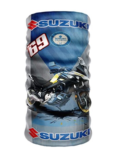 Bebo Store Extreme Spor Motor Ve Bisiklet Kullananlara Özel Desenli Buff Boyunluk Bandana Balaklava Suzuki Baskılı