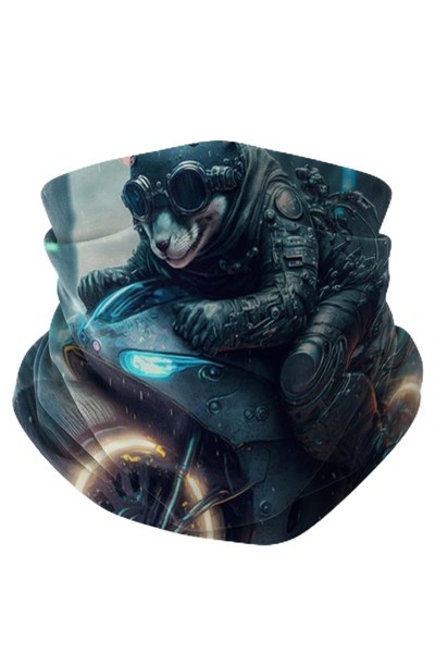 Bebo Store Extreme Spor Motor Ve Bisiklet Kullananlara Özel Desenli Buff Boyunluk Bandana Balaklava - 12032024-3