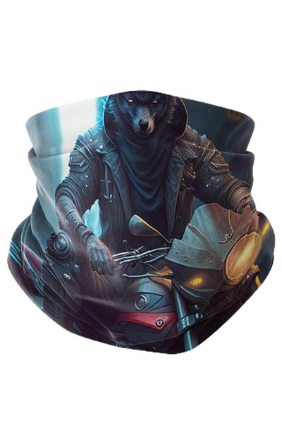 Bebo Store Extreme Spor Motor Ve Bisiklet Kullananlara Özel Desenli Buff Boyunluk Bandana Balaklava - 12032024-4