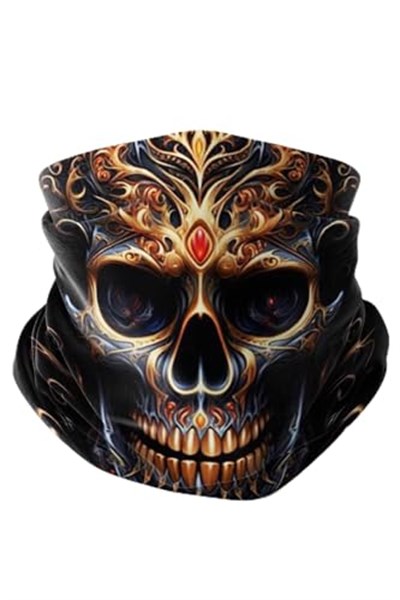 Bebo Store Extreme Spor Motor Ve Bisiklet Kullananlara Özel Desenli Buff Boyunluk Bandana Balaklava - 12032024-5
