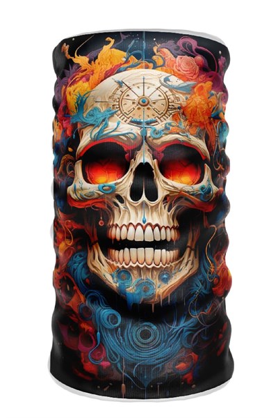 Bebo Store Extreme Spor Motor Ve Bisiklet Kullananlara Özel Desenli Buff Boyunluk Bandana Balaklava - kuru_kafa-8