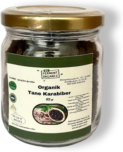 beferment organik tane karabiber 85 gr