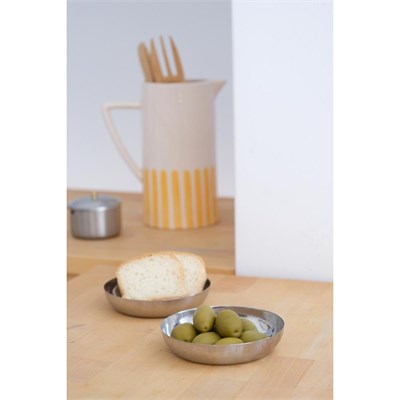 Beige & Stone Çelik 11,5 Cm Atıştırmalık Sosluk 2li Mini Tabak