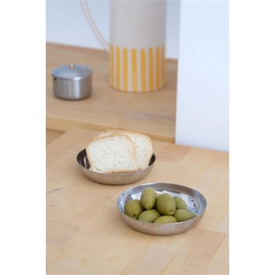Beige & Stone Çelik 11,5 Cm Atıştırmalık Sosluk 2li Mini Tabak