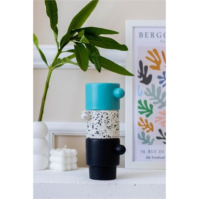 Beige & Stone Colorfull Coffe Collection Top Kulplu El Yapımı Seramik Kupa