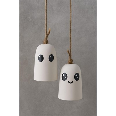 Beige & Stone Halloween Cadılar Bayramı Hayalet Temalı Sevimli Ruhlar Asılabilir Dekor ( 2li )
