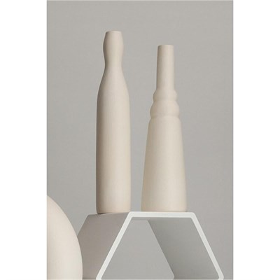 Beige & Stone Morandi Pure 2li Set Vazo, Dekoratif Obje