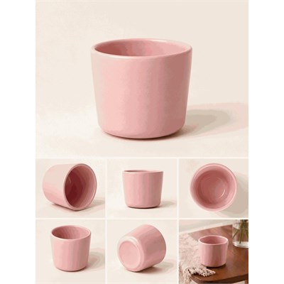 Beige & Stone Pembe Seramik Kupa 175 Ml Minimal Kahve Kupası Çay Fincanı Espresso Ve Türk Kahvesi Bardağı