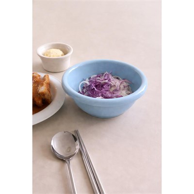 Beige & Stone Seramik Mavi Donut Dondurma Bowl Kahvaltılık Tatlı Salata Kase