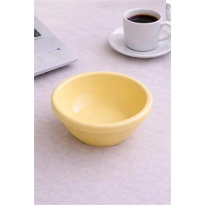 Beige & Stone Seramik Sarı Donut Dondurma Bowl Kase