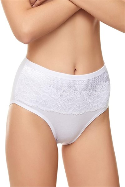 Belinay Kadın Bel Toparlayıcı 4lü Yüksek Bel Dantelli Modal Külot Set