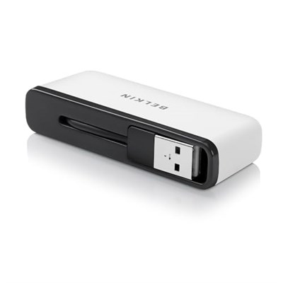 Belkin 4 USB-A Girişli HUB, USB 2.0, Seyahat Boy, Siyah