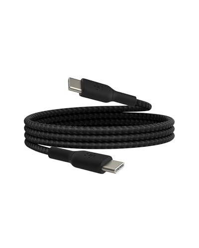 Belkin Boost Charge Örgülü USB-C, Hızlı Şarj Cihazı, USB-C Şarj Kablosu, iPhone 16, 15, Samsung Galaxy S24, S23, Pixel, iPad, MacBook,  - Seçenekler: 1,0 m, 2,0 m, Standart, USB-A - Lightning (PVC)...