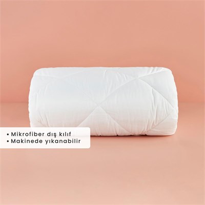 Bella Maison %100 Microfiber Çift Kişilik Yorgan Beyaz (195x215 Cm) Beyaz