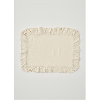 Bella Maison %100 Pamuk Elegance Fırfırlı Amerikan Servis Ekru (35x45 Cm) Ekru