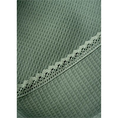 Bella Maison %100 Pamuk Feel Çift Kişilik Waffle Pike Haki (200x220 Cm) Haki