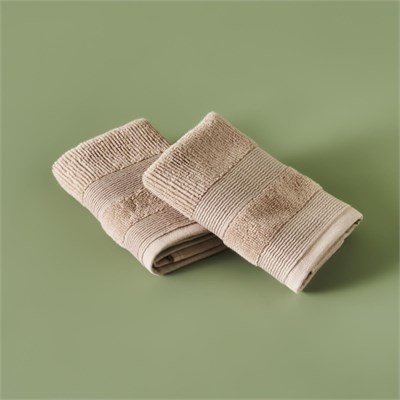 Bella Maison %100 Pamuk Juna 2li El Havlusu Bej (30x30 Cm) Bej