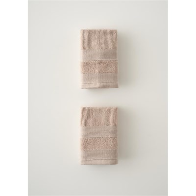 Bella Maison %100 Pamuk Juna 2li El Havlusu Bej (30x30 Cm) Bej