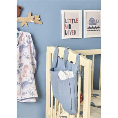 Bella Maison %100 Pamuk Marine Beşik Organizer (30x40 Cm) Çok Renkli