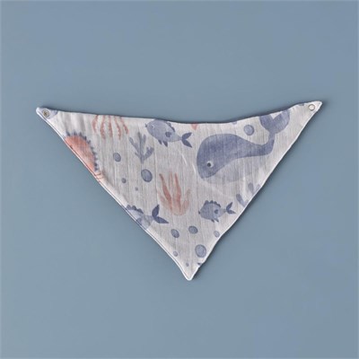 Bella Maison %100 Pamuk Marine Müslin Önlük Seti 2li (40x21 Cm) Çok Renkli