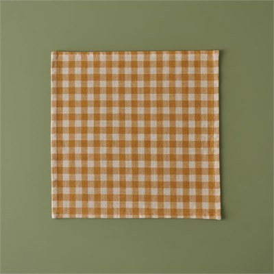 Bella Maison %100 Pamuk Pavia Peçete Hardal (40x40 Cm) Hardal