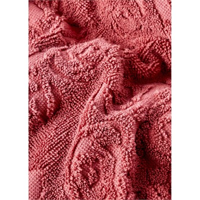Bella Maison %100 Pamuk Rose Jakarlı El Havlusu Mürdüm (30x50 Cm) Mürdüm
