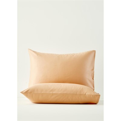 Bella Maison %100 Pamuk Saten 2li Yastık Kılıfı Somon (50x70 Cm) Somon
