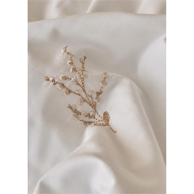 Bella Maison %100 Pamuk Saten Exclusive Çift Kişilik Nevresim Takımı Beyaz (200x220 Cm) Beyaz