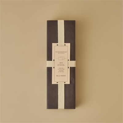 Bella Maison %100 Pamuk Saten Supreme 2li Yastık Kılıfı Antrasit (50x70 Cm) Antrasit