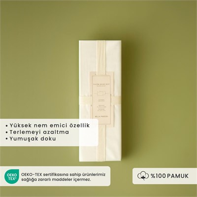 Bella Maison %100 Pamuk Saten Supreme 2li Yastık Kılıfı Beyaz (50x70 Cm) Beyaz