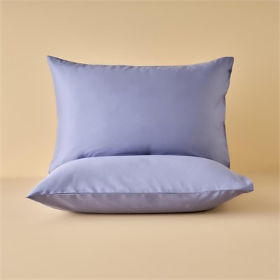 Bella Maison %100 Pamuk Saten Supreme 2li Yastık Kılıfı Mavi (50x70 Cm) Mavi