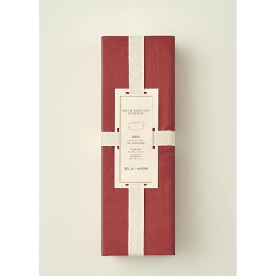 Bella Maison %100 Pamuk Saten Supreme 2li Yastık Kılıfı Bordo (50x70 Cm) Bordo