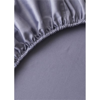 Bella Maison %100 Pamuk Saten Supreme Basic Tek Kişilik Lastikli Çarşaf Mavi (100x200x35 Cm) Mavi