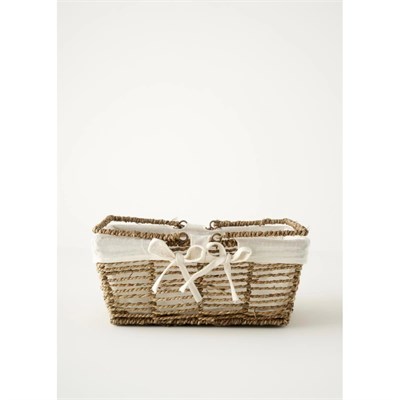 Bella Maison Arden Bezli Sepet Naturel (31x22x13 Cm) Naturel
