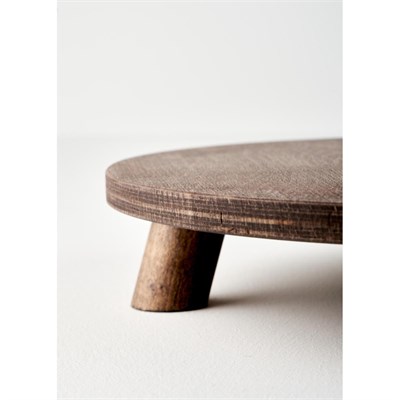 Bella Maison Aris Ayaklı Sunum Tabağı Naturel (29 Cm) Naturel