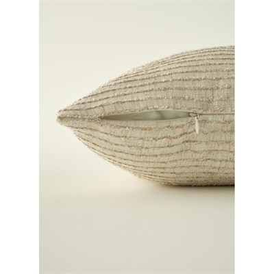 Bella Maison Bianca Dolgulu Dekoratif Yastık Krem (43x43 Cm) Krem